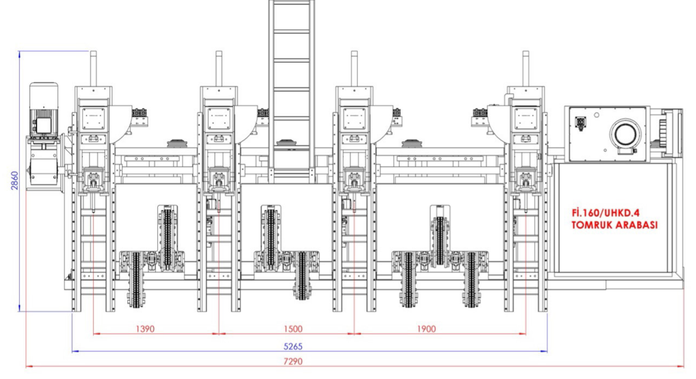 Plan de face - FI.160 UHKD
