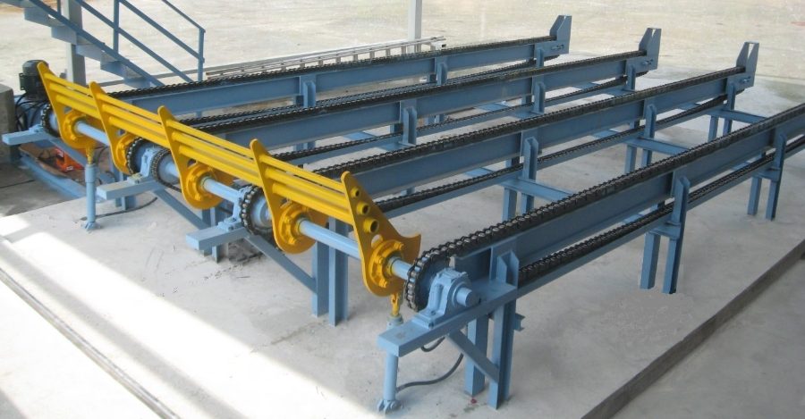 Rampe de chargement de billes hydraulique